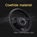 Rivet Personality Leather Universal Car Cover Steering Wheel